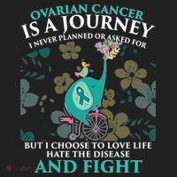 Ovarian Cancer Is A Journey Elephant Tumbler thumb 3