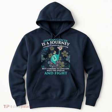 Ovarian Cancer Is A Journey Elephant Hoodie