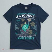 Ovarian Cancer Is A Journey Elephant T-Shirt thumb 5