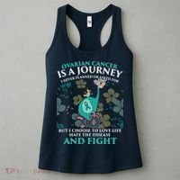 Ovarian Cancer Is A Journey Elephant Women's Tank Top thumb 3