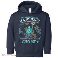 Ovarian Cancer Is A Journey Elephant Toddler Hoodie thumb 0