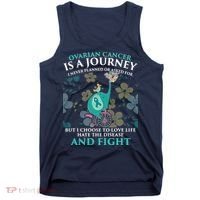 Ovarian Cancer Is A Journey Elephant Tank Top thumb 0