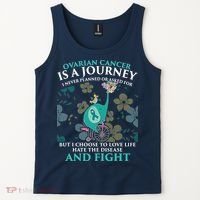 Ovarian Cancer Is A Journey Elephant Tank Top thumb 2