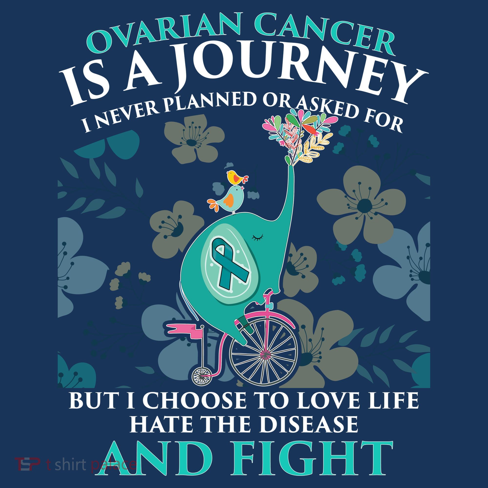 Ovarian Cancer Is A Journey Elephant Tank Top
