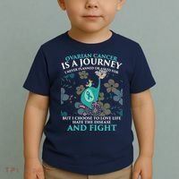 Ovarian Cancer Is A Journey Elephant Toddler T-Shirt thumb 2