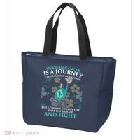 Ovarian Cancer Is A Journey Elephant Tote Bag thumb 3