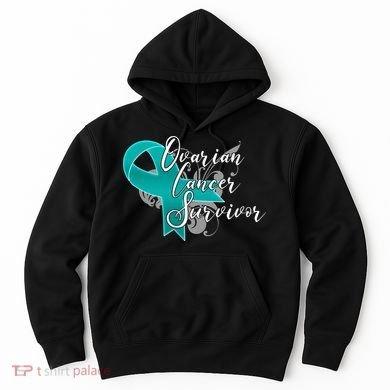 Ovarian Cancer Survivor Awareness Ribbon Hoodie