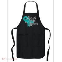 Ovarian Cancer Survivor Awareness Ribbon Apron thumb 0