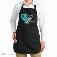 Ovarian Cancer Survivor Awareness Ribbon Apron thumb 2