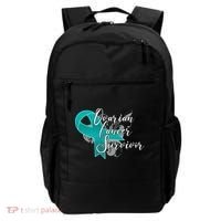 Ovarian Cancer Survivor Awareness Ribbon Backpack thumb 0