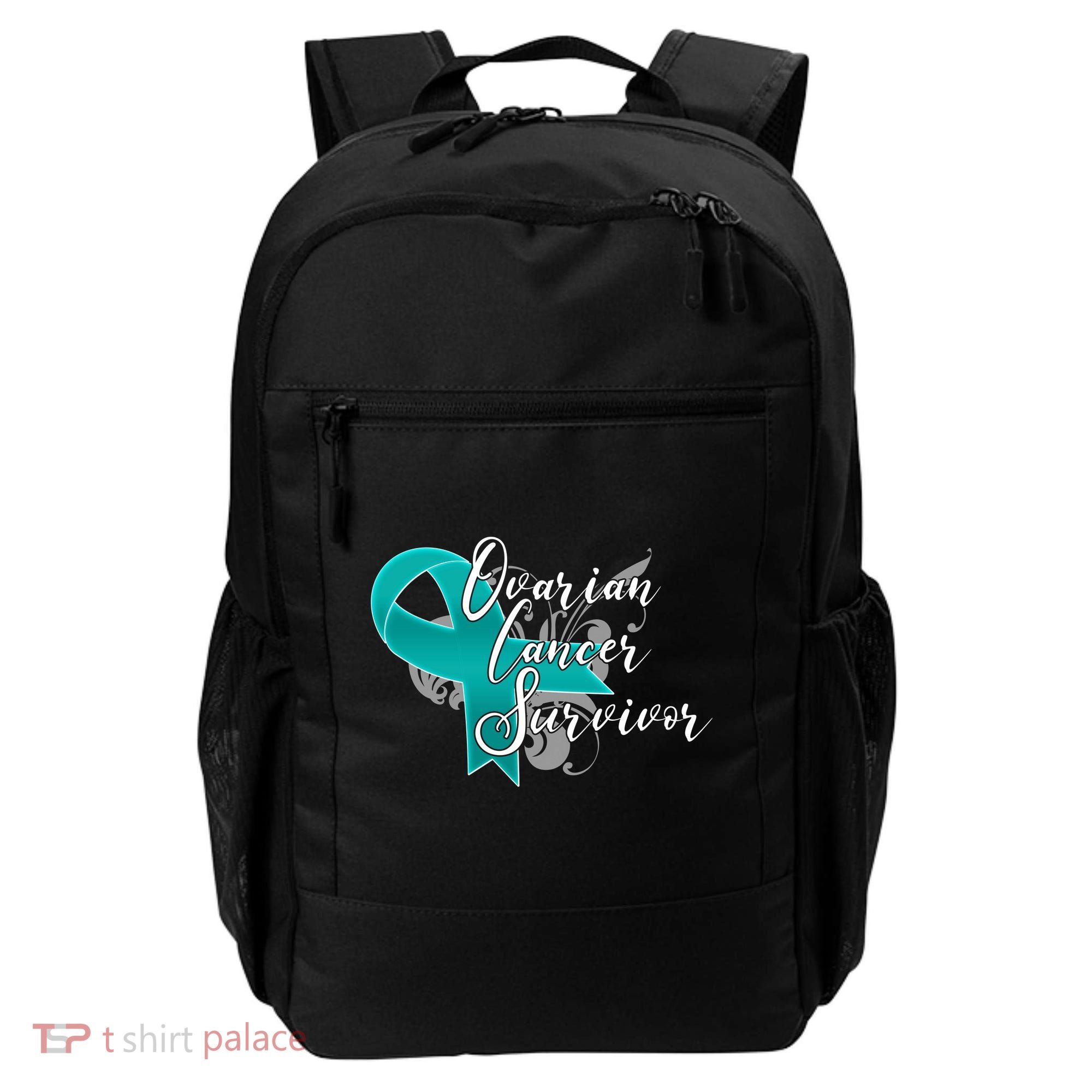 Ovarian Cancer Survivor Awareness Ribbon Backpack