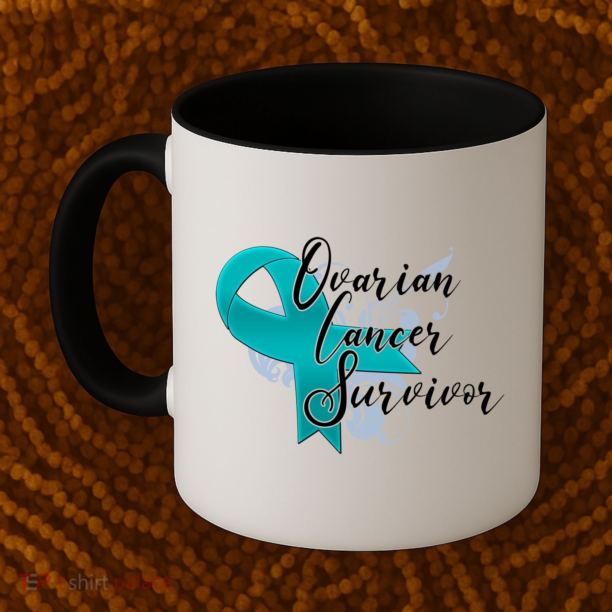 Ovarian Cancer Survivor Awareness Ribbon Coffee Mug