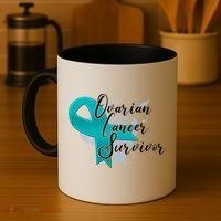 Ovarian Cancer Survivor Awareness Ribbon Coffee Mug thumb 4