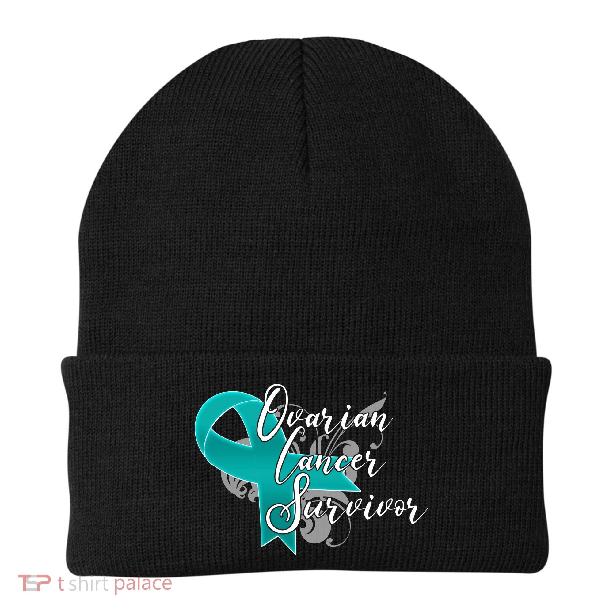 Ovarian Cancer Survivor Awareness Ribbon Beanie
