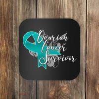 Ovarian Cancer Survivor Awareness Ribbon Coaster thumb 0