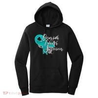 Ovarian Cancer Survivor Awareness Ribbon Women's Hoodie thumb 0