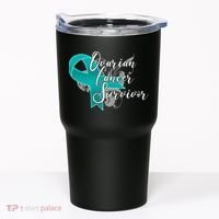 Ovarian Cancer Survivor Awareness Ribbon Tumbler thumb 0