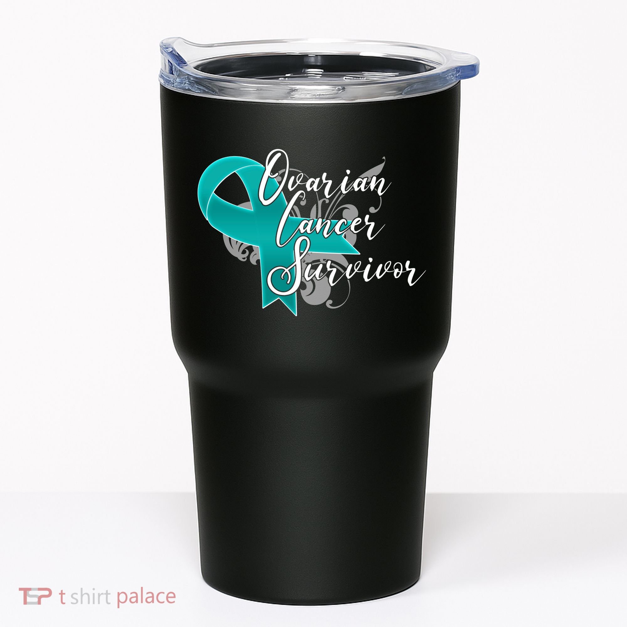 Ovarian Cancer Survivor Awareness Ribbon Tumbler