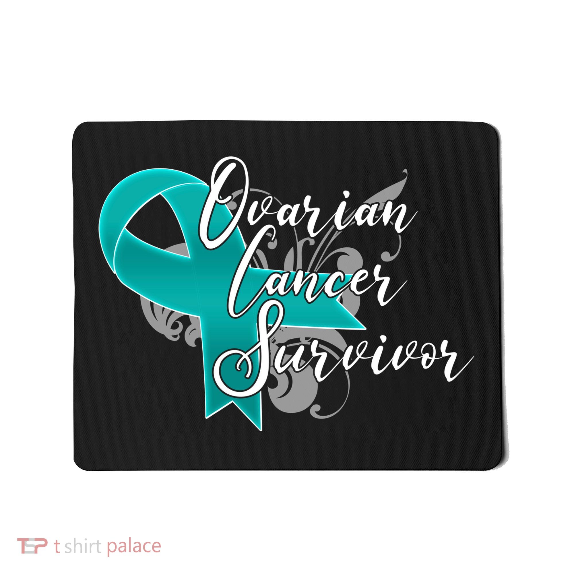 Ovarian Cancer Survivor Awareness Ribbon Mousepad