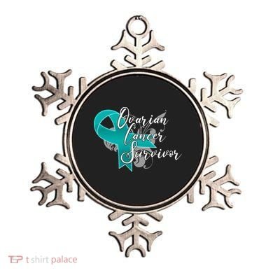 Ovarian Cancer Survivor Awareness Ribbon Ornament