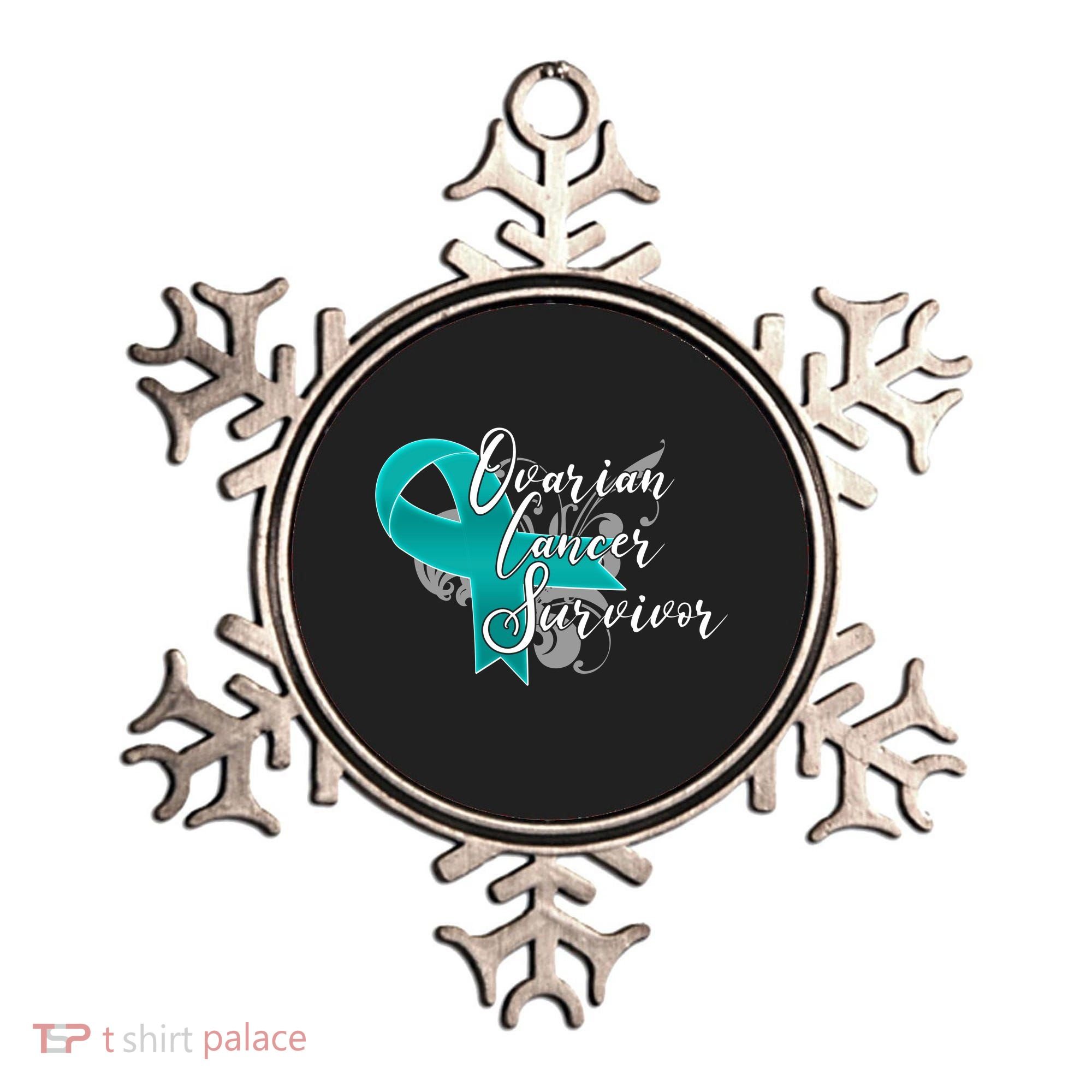 Ovarian Cancer Survivor Awareness Ribbon Ornament