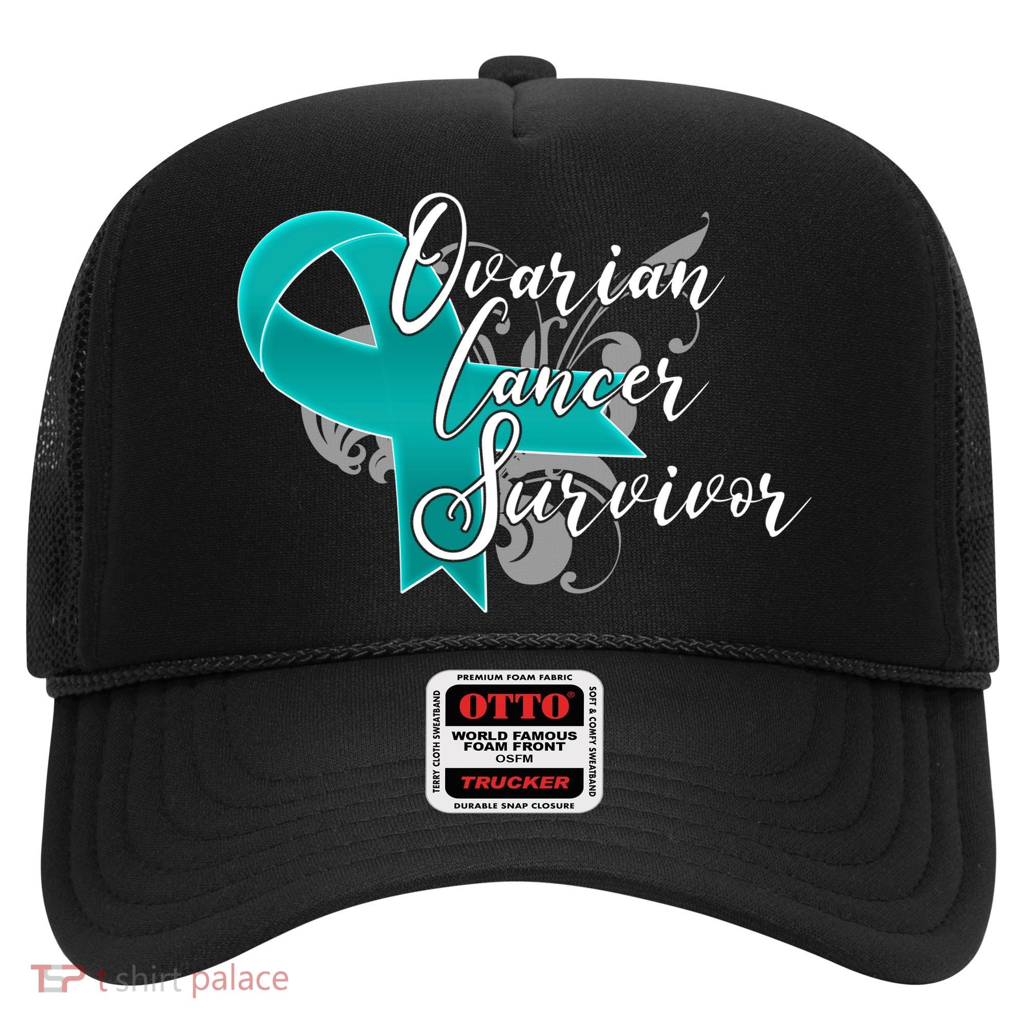Ovarian Cancer Survivor Awareness Ribbon Hat