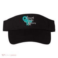 Ovarian Cancer Survivor Awareness Ribbon Visor thumb 0