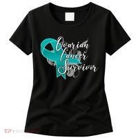 Ovarian Cancer Survivor Awareness Ribbon Women's T-Shirt thumb 0