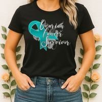 Ovarian Cancer Survivor Awareness Ribbon Women's T-Shirt thumb 2