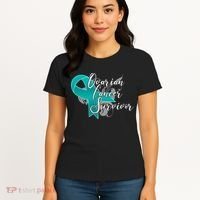 Ovarian Cancer Survivor Awareness Ribbon Women's T-Shirt thumb 4