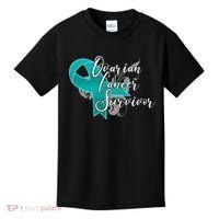 Ovarian Cancer Survivor Awareness Ribbon Kids T-Shirt thumb 0