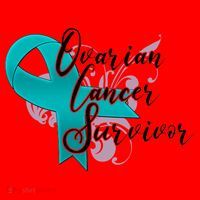 Ovarian Cancer Survivor Awareness Ribbon Santa Hat thumb 1
