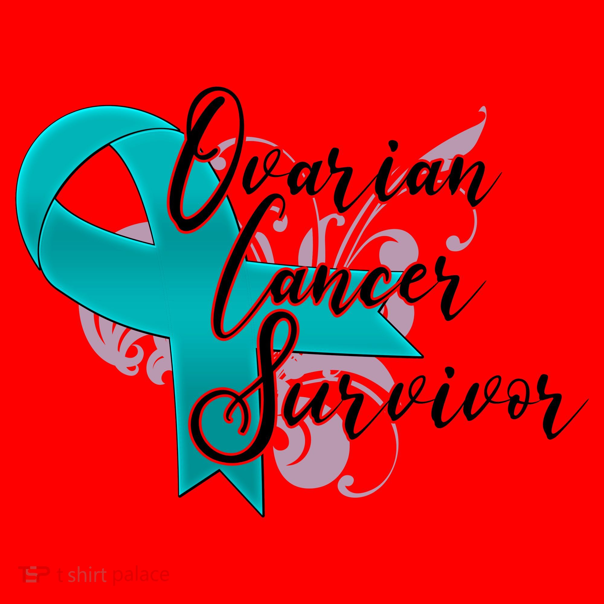 Ovarian Cancer Survivor Awareness Ribbon Santa Hat