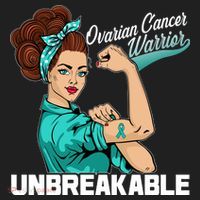 Ovarian Cancer Warrior Unbreakable Women's Sweatshirt thumb 2