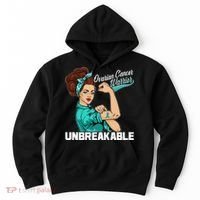 Ovarian Cancer Warrior Unbreakable Hoodie thumb 0