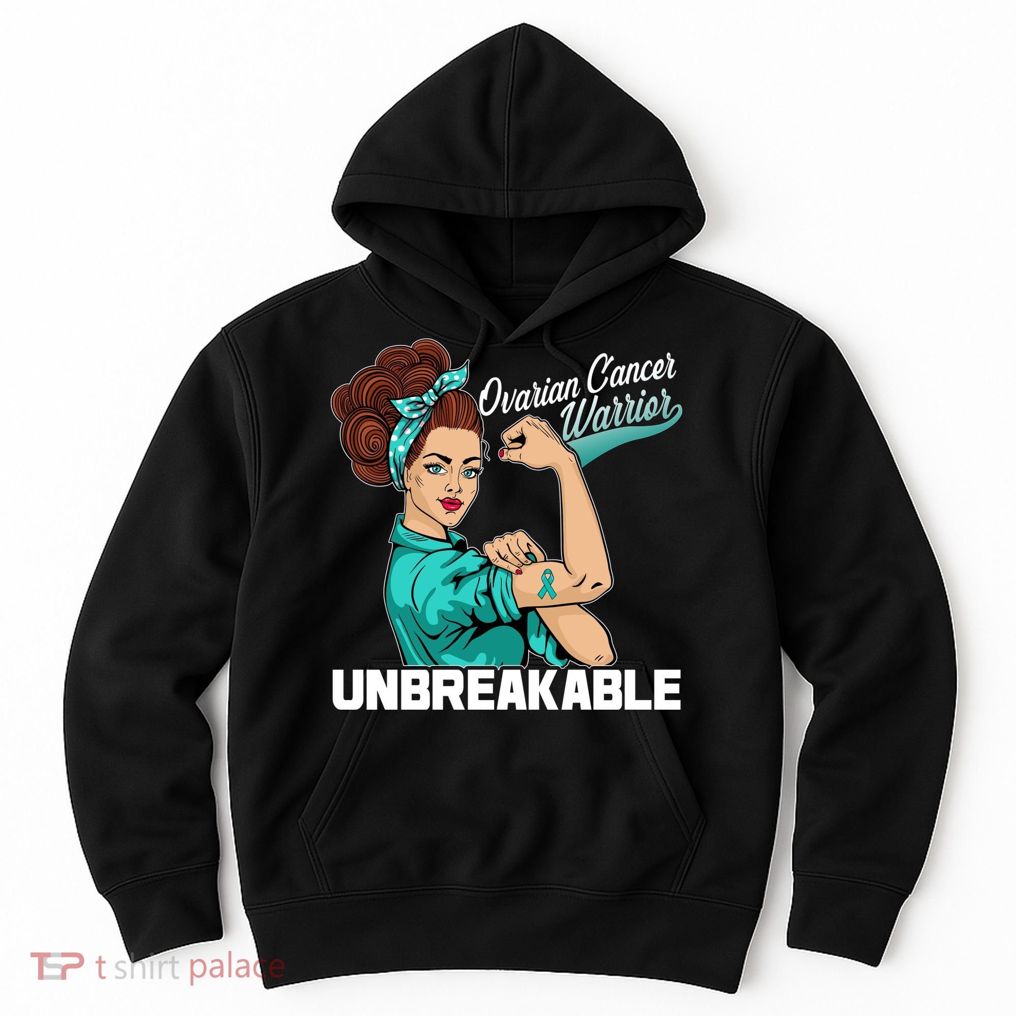 Ovarian Cancer Warrior Unbreakable Hoodie