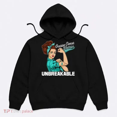 Ovarian Cancer Warrior Unbreakable Hoodie