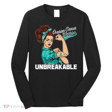 Ovarian Cancer Warrior Unbreakable Long Sleeve Shirt