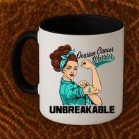 Ovarian Cancer Warrior Unbreakable Coffee Mug thumb 2