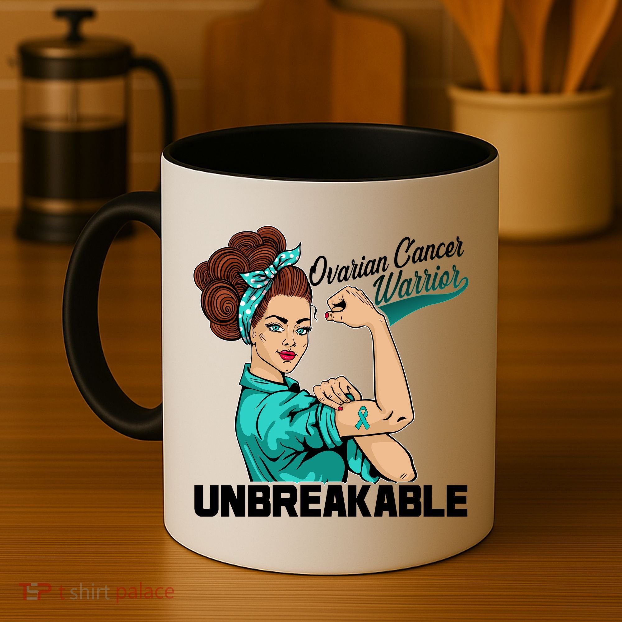 Ovarian Cancer Warrior Unbreakable Coffee Mug