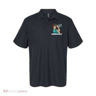 Ovarian Cancer Warrior Unbreakable Polo