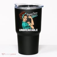 Ovarian Cancer Warrior Unbreakable Tumbler thumb 0