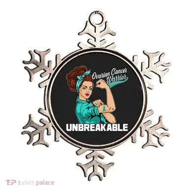 Ovarian Cancer Warrior Unbreakable Ornament