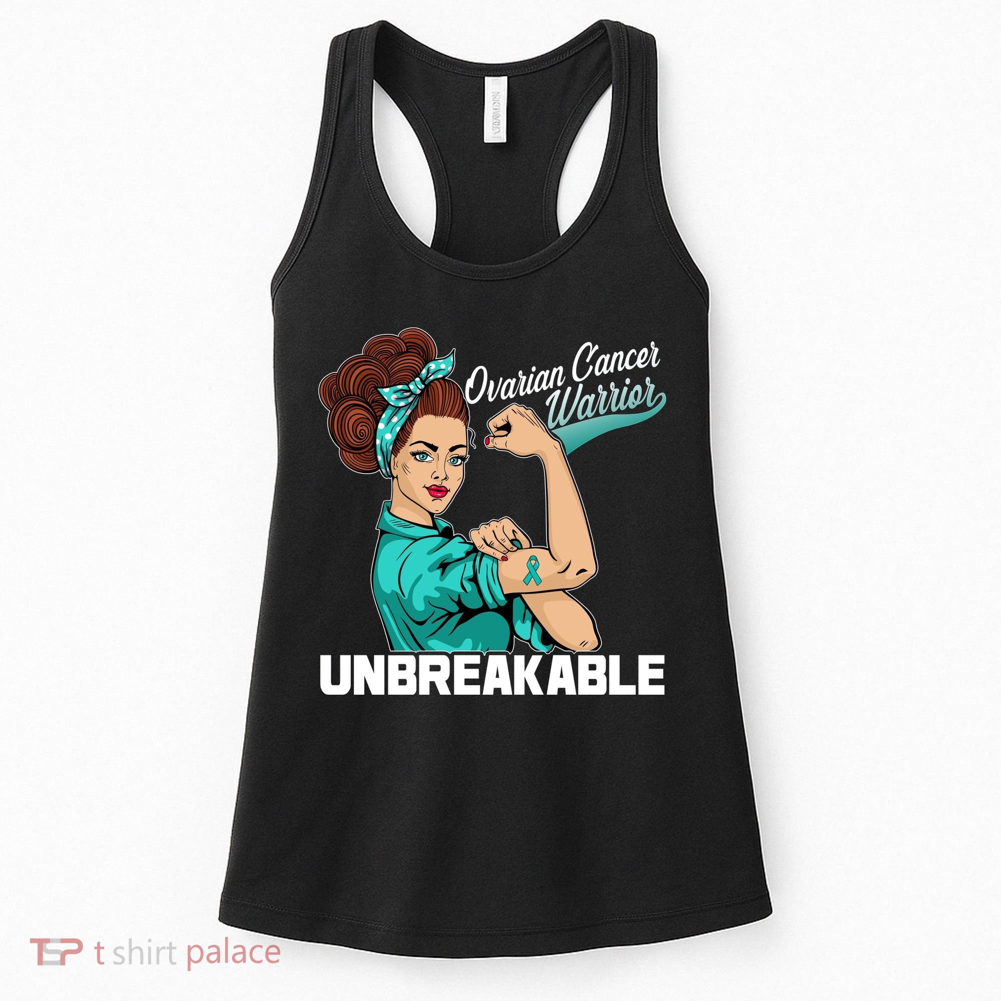 Ovarian Cancer Warrior Unbreakable Women's Tank Top