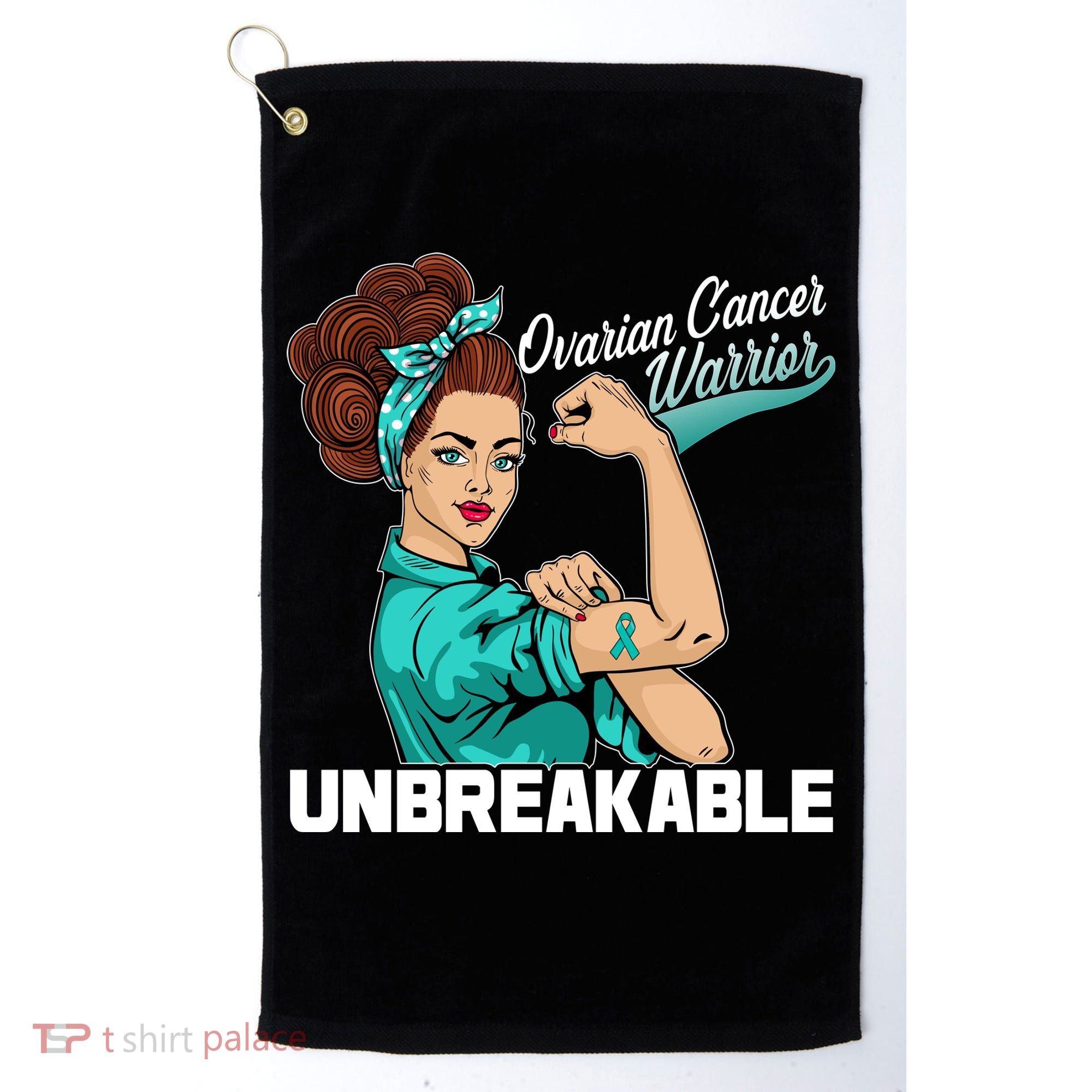 Ovarian Cancer Warrior Unbreakable Golf Towel