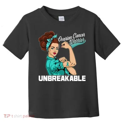 Ovarian Cancer Warrior Unbreakable Toddler T-Shirt