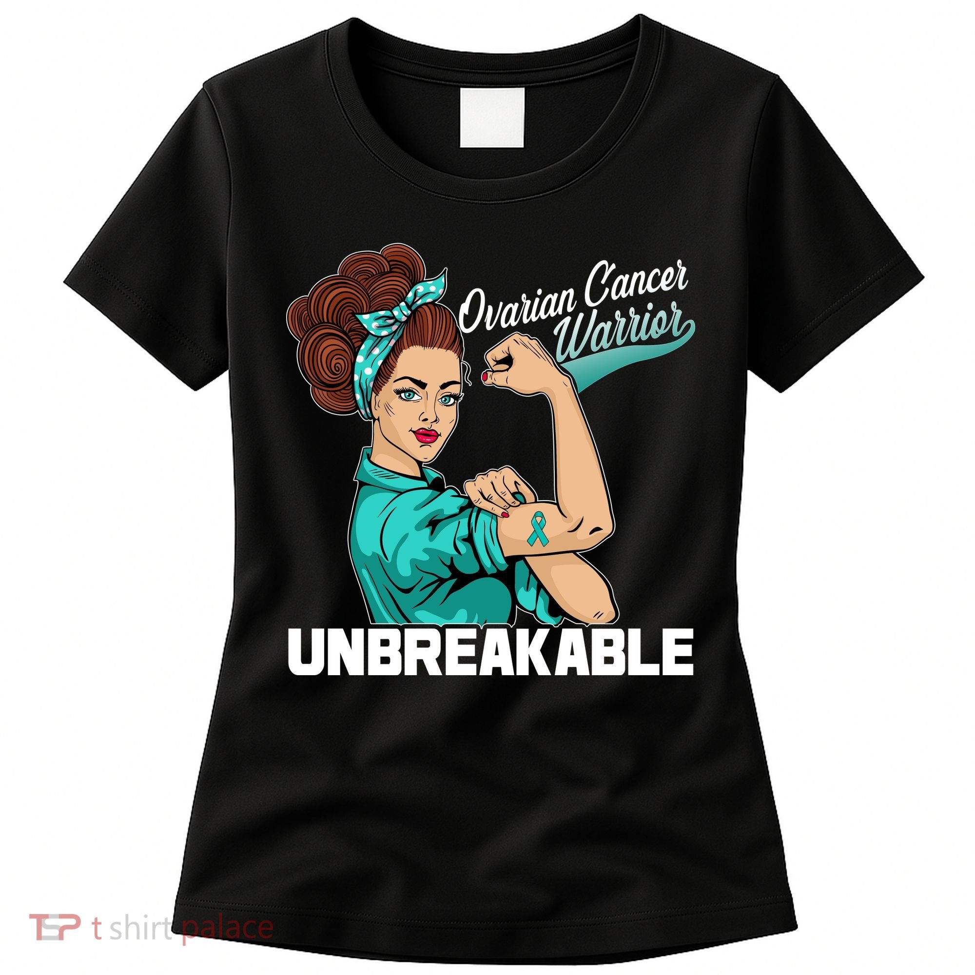Ovarian Cancer Warrior Unbreakable Women's T-Shirt