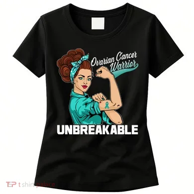 Ovarian Cancer Warrior Unbreakable Women's T-Shirt