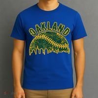 Oakland Vintage Baseball Distressed Gameday Retro Cute Gift T-Shirt thumb 3