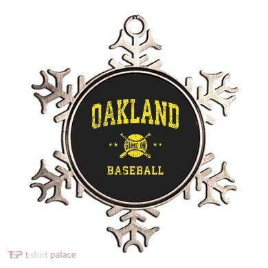 Oakland Vintage Baseball Throwback Retro Design Ornament